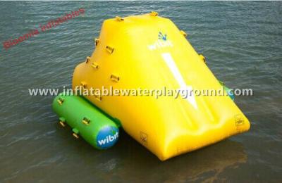 China Outdoor 1.8mH Inflatable Iceberg , Lake Inflatable Water Rock With Durable Handles for sale