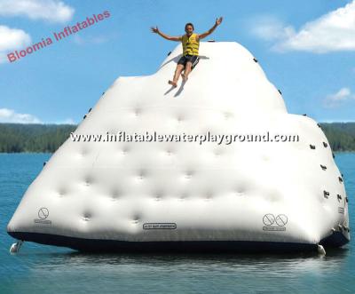 China Water Sports Toys Inflatable Iceberg Floating Climbing Wall For Adults for sale