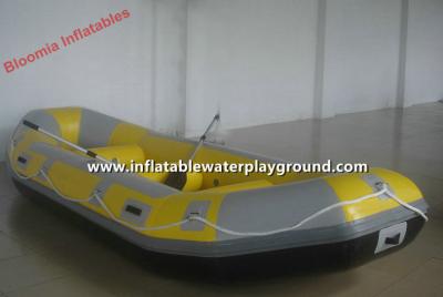 China Outdoor Small Inflatable Fishing Boats With Motors , 0.9mm PVC Tarpaulin for sale