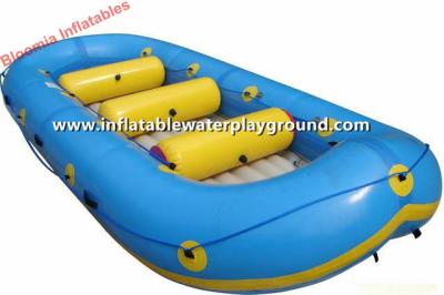 China Green Inflatable Rowing Boat Inflatable Lake Rafts Rentals For Adults And Kids for sale