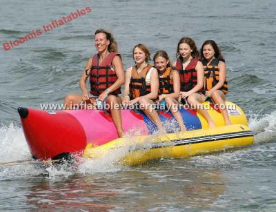 China 5 Person Inflatable Water Towable Banana Boat Rentals For Adults / Kids for sale