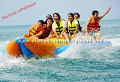 China Deportes acuáticos Towables inflable, flotador comercial de los niños del barco de plátano de los adultos en venta