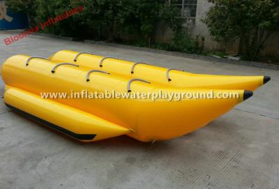 China 8 Person Inflatable Towables , Yellow Jet Ski Towables With Durable Handles for sale