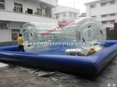 China 2.8m Long Inflatable Water Roller / Water Walking Roller For Swimming Pool for sale