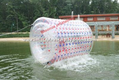 China Transparent PVC Inflatable Water Roller / Aqua Roller On Lake for sale