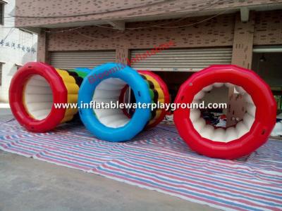 China Colorful Kids Game Water Rollers Inflatable Water Wheel Rentals for sale