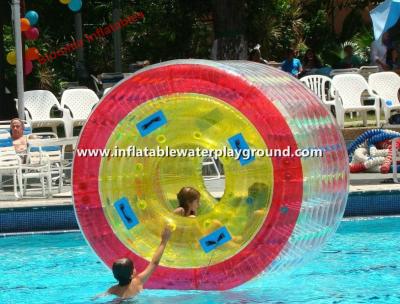 China Kids Inflatable Water Roller / Inflatable Aqua Roller Floating On Water for sale