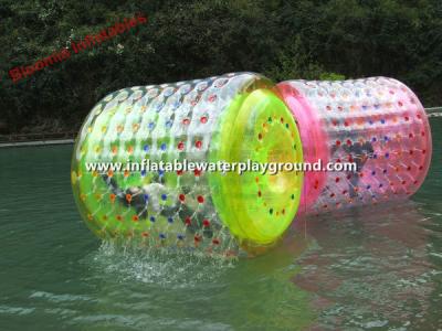 China Lake Floating Inflatable Water Roller / Inflatable Rolling Ball For Aqua Fun for sale