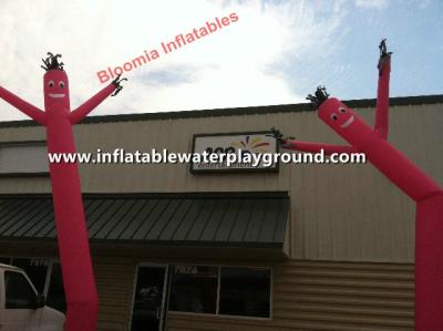 China Customized Red Advertising Inflatable Windy Man , Giant Sky Dancer Blower for sale