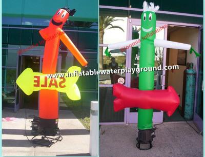 China Promotion Dancing Man Advertising Inflatable Mini Sky Dancers With Arrow for sale