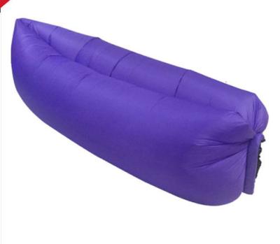 China High Elasticity Camping Sleep Air Bag Inflatable Banana Shape For 3 Seasons for sale