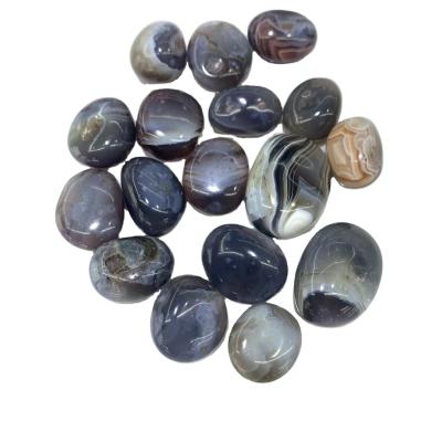 China Wholesale Natural Europe Crystals Healing Stone Boswana Agate Tumbled Boswana Agate Stone Gravel for sale