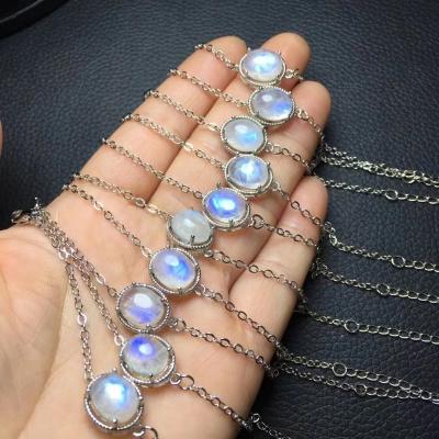 China Europe Wholesale Natural Crystal Bracelet Blue Moonstone Bracelet Moonstone Bracelet for sale