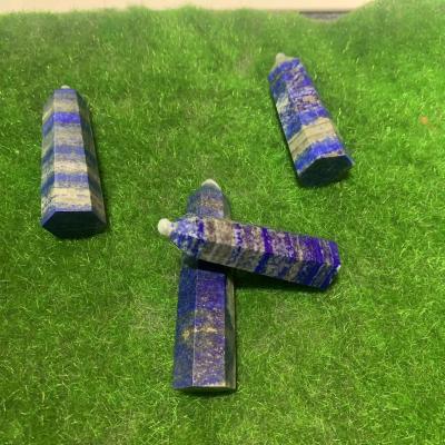 China Europe point lapis lazuli magic wand crystals healing wholesale natural crystal stone for sale