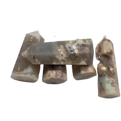 China Europe Point Cherry Blossom Agate Magic Wand Crystals Healing Natural Crystal Stone for sale