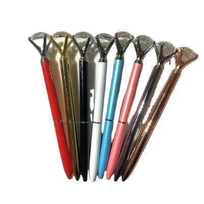 China Wholesale Crystal Gem Signature Pen Mace Queen Metal Europe Diamond Tip Crystal Pen for sale