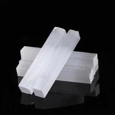 China Wholesale Natural Europe Flea Selenite Crystal Sticks Healing Stone for sale