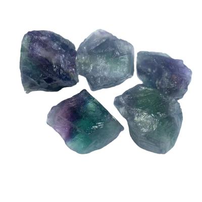 China Wholesale High Quality Raw Europe Color Fluorite Raw Crystal Stone Stone For Healing for sale