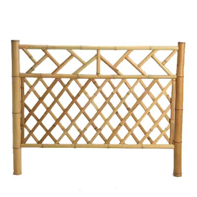 China Garden Fence aluminum bamboo tube metal anti climb security split antiseptic  fence for sale