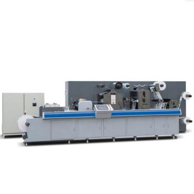 China Label Rotary / Semi-rotary Label Sticker Varnishing Lamination Cold Stamping Die Cutting Machine With Die Cutting Machine And Sheeting Functions for sale