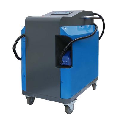 China Portable Stainless Steel Fiber Laser Rust Removal Mold Laser Cleaning Machine for sale