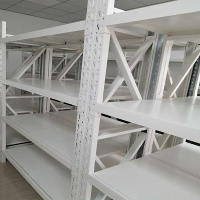 China Longspan Medium Duty Display Rack Metal System Racking Large Capacity Corrosion Protection Steel Warehouse Shelving for sale