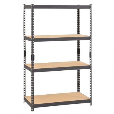 China Sustainable Steel Boltless Storage Shelving 5 Layers Rivet Boltless Metal Corrosion Rack Shelving for sale