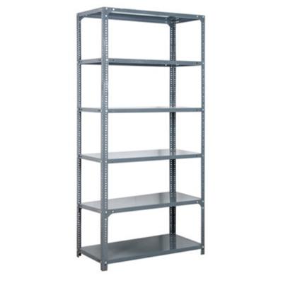 China Sustainable Household Desk Slotted 5 Tier Adjustable Metal Storage Shelves Steel Display Angle Rack for sale