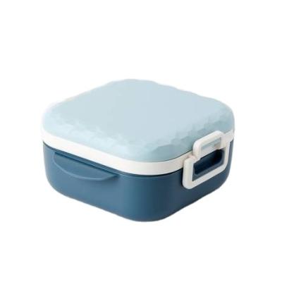 China Freshness Preservation Eco Friendly Salad And Noodle Bowls Plastic Square Food Container for sale