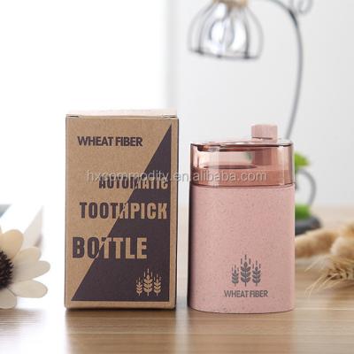 China Stocked Type Automatic Toothpick Wheat Straw Toothpick Box Press Bottle for sale