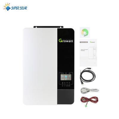 China Growatt 5kw Off Grid PV Wide Input Voltage Inverter 48v 230v MPPT Parallel Function Solar Inverter 330/485/135mm for sale