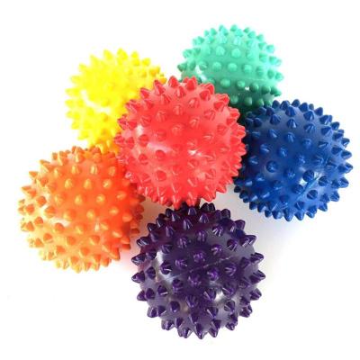 China Hot Selling Solid Color Home Sports Fitness Equipment PVC Colorful Hand Massage Ball Non-slip for sale