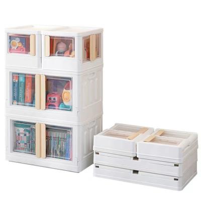 China Viable Plastic Portable Wardrobe Kids Toy Storage Cabinets Cupboards For Kids Multifunctional Foldable Bedroom Wardrobe for sale