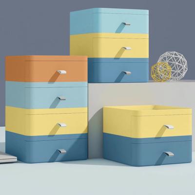 China Viable factory storage drawers office desk and wholesale colorful stackable dormitory desk drawer storage box for sale