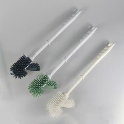 China Sustainable hot selling good quality silicone bathroom plastic toliet brush for sale