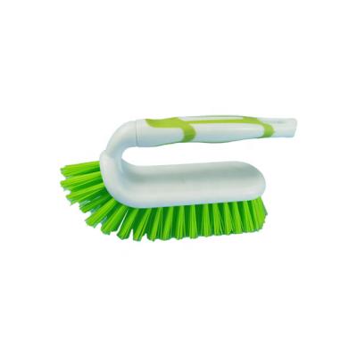 China Sustainable Soft Silicone Handle Cleaning Scrub Brush Kitchen Floor Scrub Brush for sale