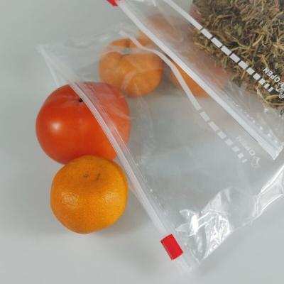 China Various Disposable Wholesale Durable PE Slider Storage Bag Reusable Food Storage Bag for sale