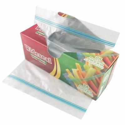 China Custom Hot Sale BIODEGRADABLE Food Grade Zipper Lock Food Storage Reusable Wide Leakproof Bag for sale