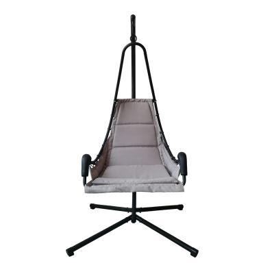 China Super Comfortable Outdoor Rattan Wicker Single Seat Egg Swing Hanging Chair With Metal Bracket Furniture Material Color Origin Place General Pattern for sale