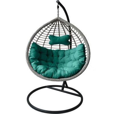 China Super comfortable cheap price swing chair patio rattan swing clear indoor outdoor modern hanging chair for sale