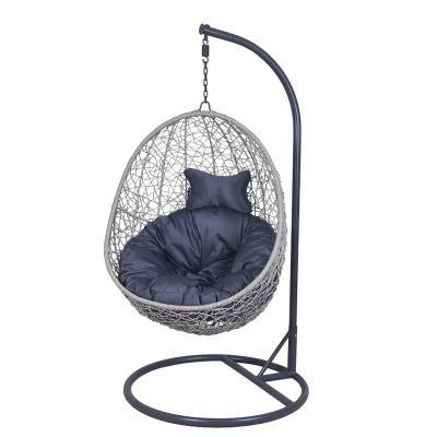 China Wholesale Super Comfortable High Quality Modern Double Hanging Outdoor Garden Rattan Swing Hanging Chair for sale