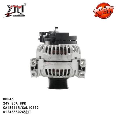 China 2003- SCANIA P High Performance Alternator BO546 24V 80A 8PK CA1851IR / CAL10632 for sale