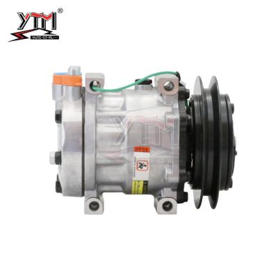 China HS057 7H13 AC compressor 24V 1PK FOR KOBELCO-8 KOMATSU 70-8 EXCAVATOR for sale