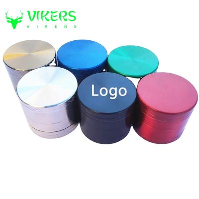 China New Portable Smoking Accessories 4 Parts Layers Custom Zinc Alloy Logo Herb Grinder Cool Metal Weed Grinders Small for sale