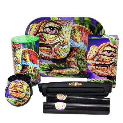 China Eco - Friendly Customize Tobacco Smoking Weed Accessories Hide Box Herb Rolling Tray for sale