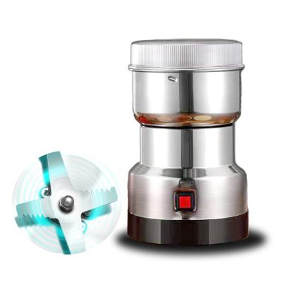 China Transparant Lid Herb Grinder Custom Capacity Multifunctional Electric Fast Herb Coffee Grinder Machine Sensational Spice for sale