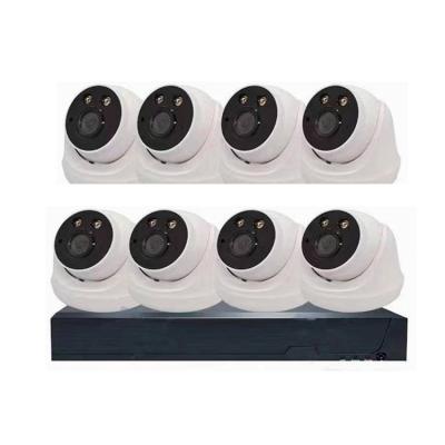 China 2MP Dome Full Color Night Vision DVR 8 Channel CCTV 8CH Home Security System For Home Camera for sale