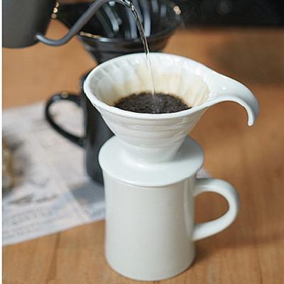 China High Quality Sustainable Hot Sale Pour Over Coffee Set Filter Maker Custom Coffee Spout Cups Mug For Office for sale