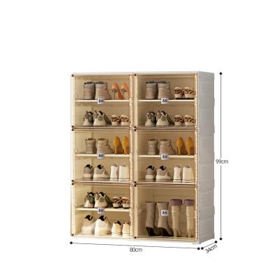 China Newest Adjustable Shoe Cabinet Storage Transparent Shoe Box (Other) for sale