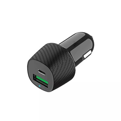 China 2021 NEW Small Size PD20W and QC3.0 DUAL USB Fast Charging Universal Car Charger for sale